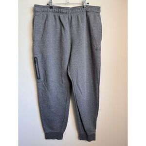 Reebok Mens Gray Fleece Jogger Sweatpants Athletic Gym Loungewear XL Casual Gorp